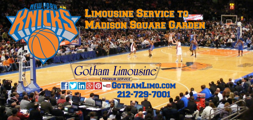 NY Knicks Limousine service to MSG from Gotham Limousine