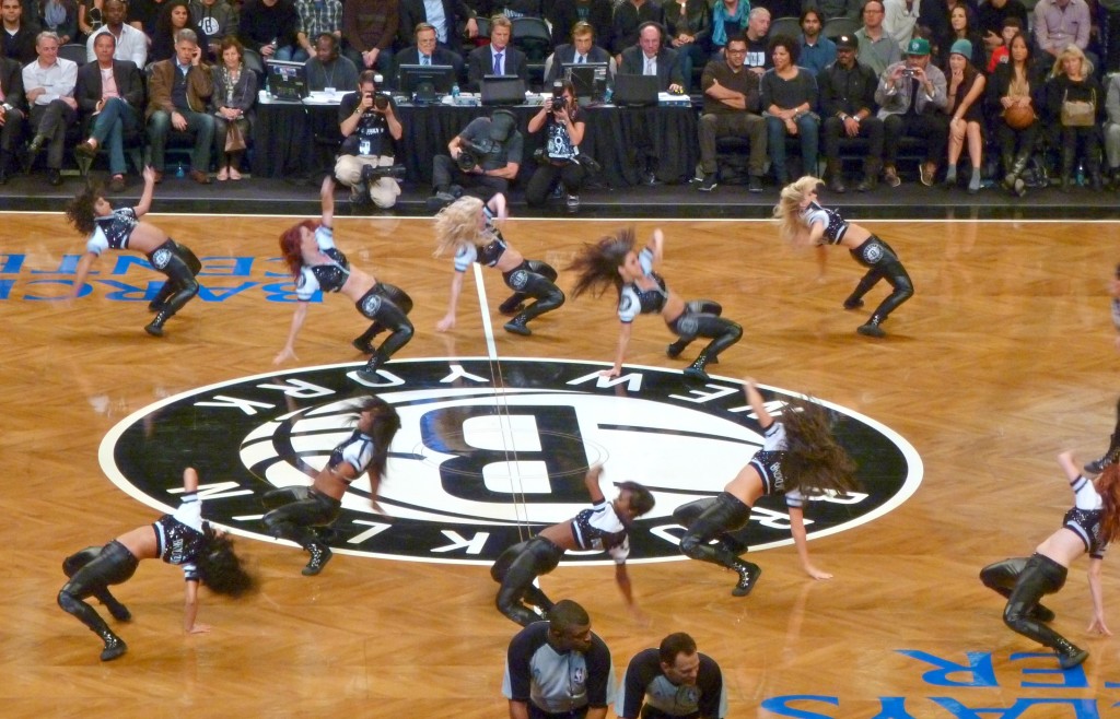 Brooklyn Nets cheerleaders at Barclays Center